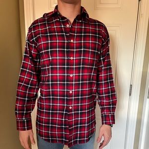 Red Brooks Brothers Flannel